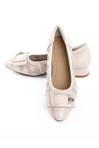 advancer Chunky Heel Shoes 3297-23 Cream |