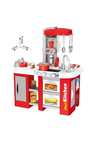 rexa 53-Piece Talented Chef Kitchen Play Set – Pretend Cooking Toy Set with Utensils, Food & Accessories