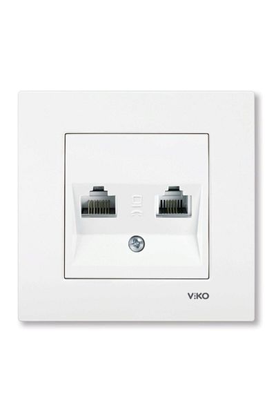 Viko by Panasonic RJ 45 Double Data Outlet Karre VIKO