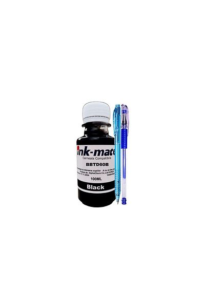 Ink-mate Brother Compatible Ink Bottle Set BTD60BK 1x100ml Black, Ballpoint Pen and Gel Pen
