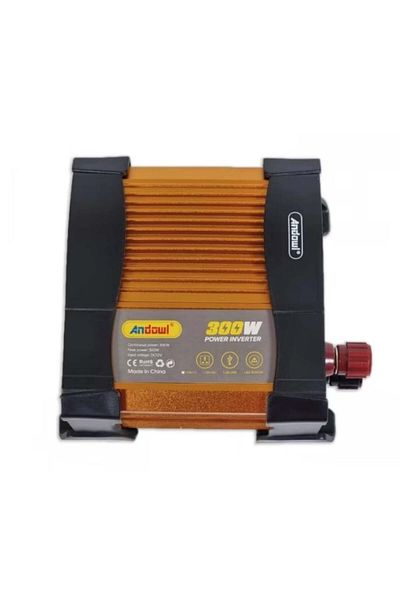 divendi-ro Car voltage inverter Andowl KS300, 300W, 12V, 220V, 16 x 11 x 6.5cm, gold plated