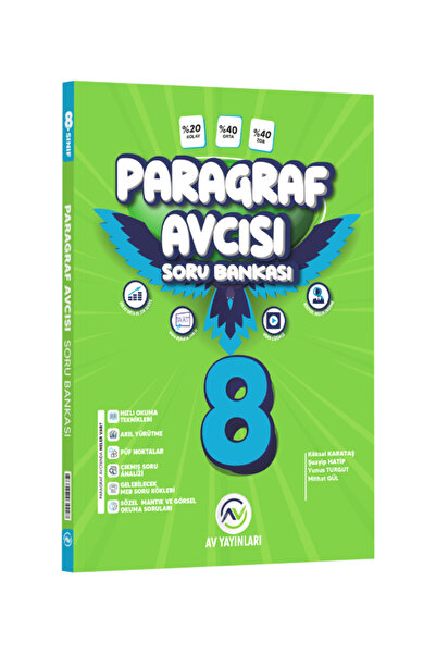 Av Akıllı Versiyon Yayınları Av Yayınları 8. Sınıf LGS Paragraf Soru Bankası ...