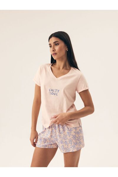 Henderson Pijama de vară elegantă și confortabilă, ușoară, pentru femei, cu o...