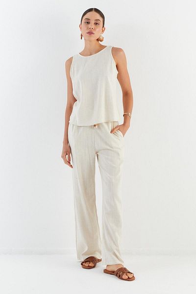 Shopping Shop Linen Suit Natural