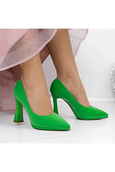 mei Παπούτσια με χοντρό τακούνι 3DC33 Πράσινα |