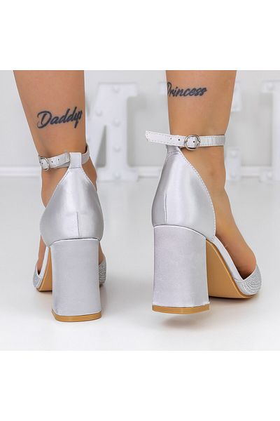 mei Thick Heel Shoes 2YXD67 Grey
