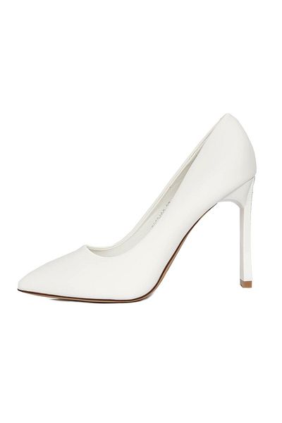 mei Thick Heel Shoes 3DC36 White |