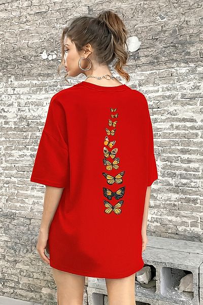 BENROMA 1 προϊόν για αγορές 6 και άνω Δώρο μπλουζάκι Unisex με στάμπα πεταλούδας