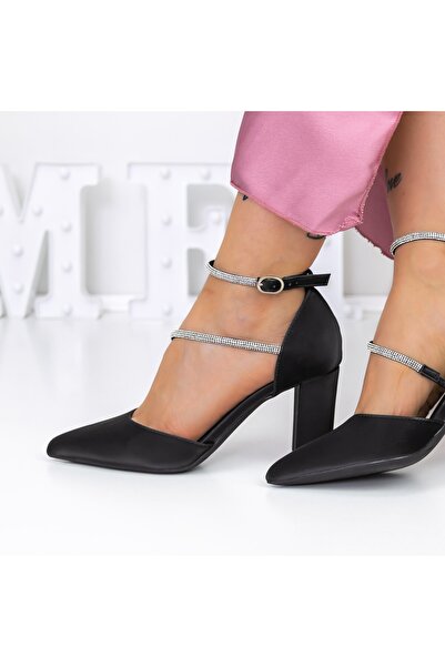 mei Черни обувки с дебел ток 3XKK20