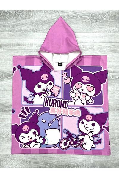 ARBİ kids Fetă copil kuromi poncho prosop de plajă
