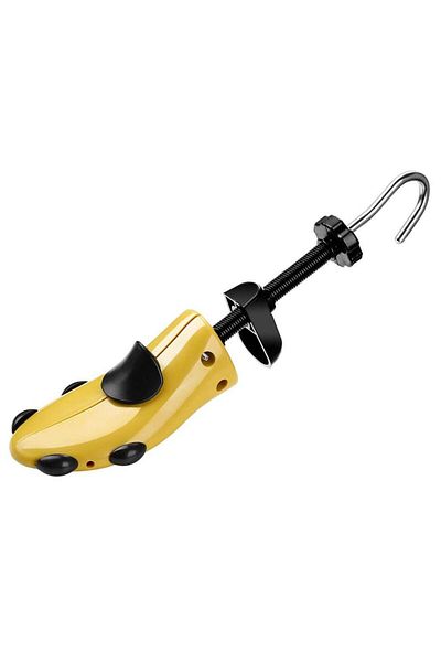 DAR Set of 2 adjustable shoe horns, size 39-43 EU, made of ABS, light yellow color