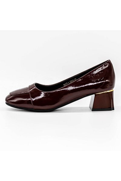 FORMAZIONE Thick Heel Shoes TP377-1 Burgundy |