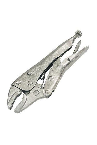 MEGA Nickel-Plated Locking Pliers with Rounded Jaws, 250 mm