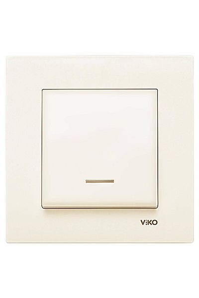 Viko by Panasonic Switch with LED VIKO KARRE Beige