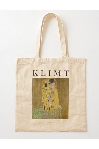 GİFTORA Klimt - Kiss Painting Raw Cloth Shoulder