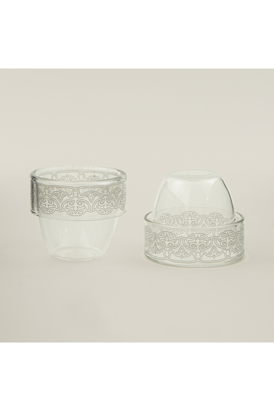 Dallaty glass coffee cup set 6pcs