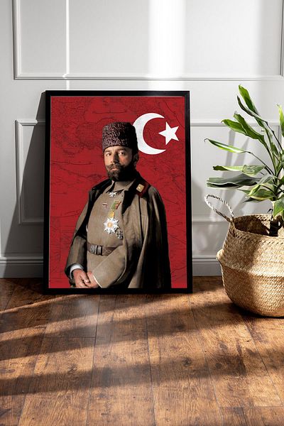 Saturn Cemal Pasha Framed Painting