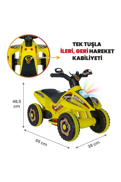 Genel Markalar Çılgın Arazi Fast Kamarot Akülü ATV 6v Safari