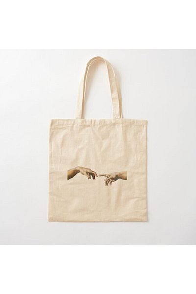GİFTORA Adam's Hand, God's Hand Printed Cloth Shoulder