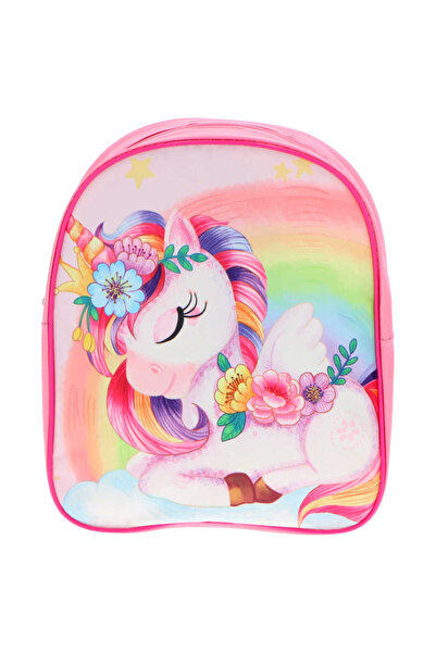 OEM Ghiozdan prescolari Unicornul Visator, multicolor, 30 x 25 x 8 cm