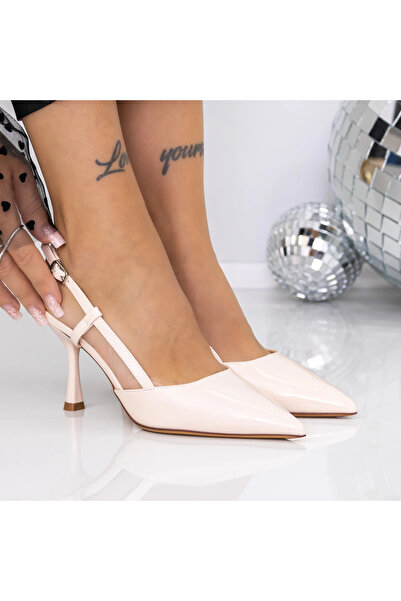 mei Stiletto Shoes 3ADC76 Peach |