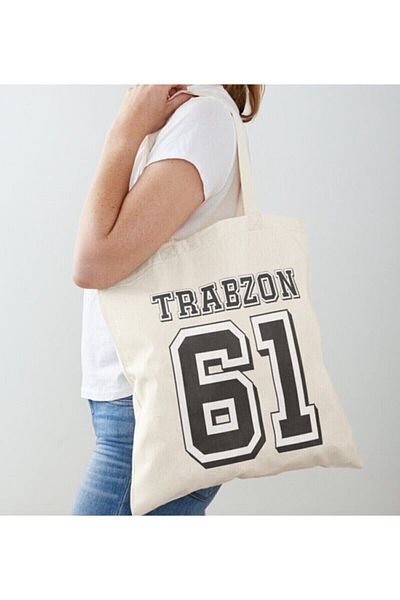 GİFTORA Trabzon Printed Raw Cloth Shoulder Bag