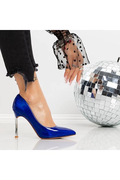 mei Pantofi Stiletto 3ADC80 Albastru |