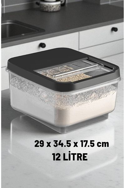 Jeina Set of 3 Multi-Purpose 12 L Storage Container with Sliding Lid