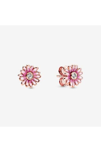 Pandora Pink Daisy Screw Earrings