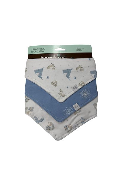 STEM 3pcs Baby Triangle Bibs (Boy) - Style May Vary
