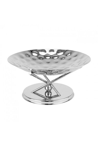 Culinaro Buffet serving platter with stand North 40xh19cm, stainless steel, silver