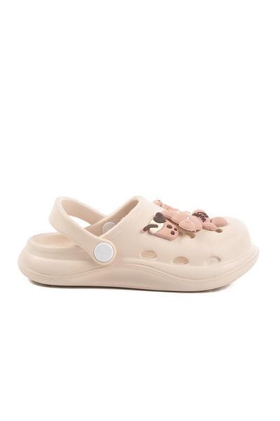 AYAKMOD Ecru Eva Light Girl's Sabo Slippers 303 P
