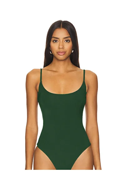 AFR CLOTHES Women's Brown Rope Strap Double Layer Jersey Bodysuit