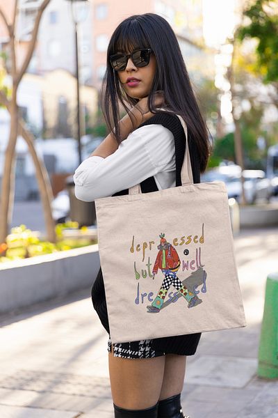 GİFTORA Depressed Printed Cloth Bag