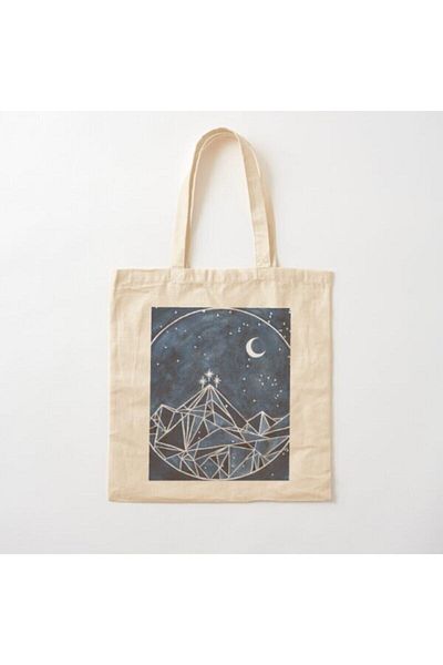 GİFTORA Star - Sky Designed Raw Cloth Shoulder Bag