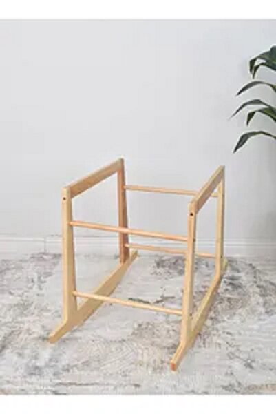 Fun Moment Rattan Moses Basket with Rocking Wooden Base