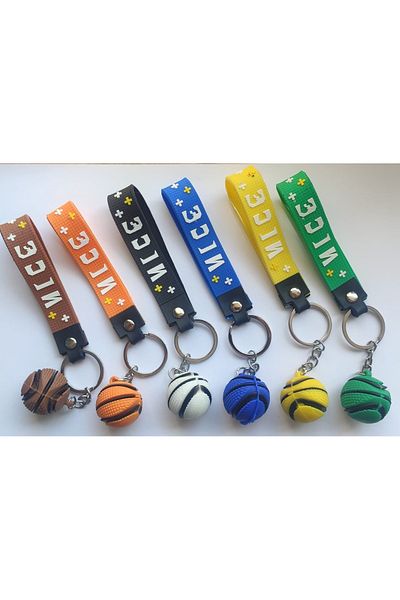 panda hediyelik Basketball Ball Keychain