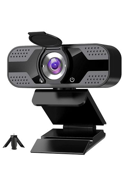 WowStep Camera Web, S500 PRO Full HD, 360°, Microfon Omnidirectional, Tripod si Capac Intimitate