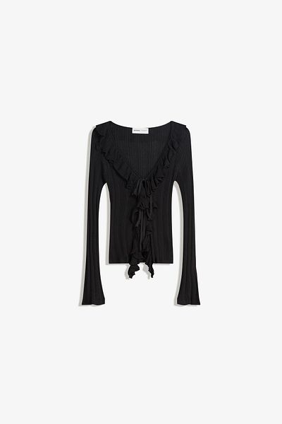 Bershka Jacket with bow and ruffles