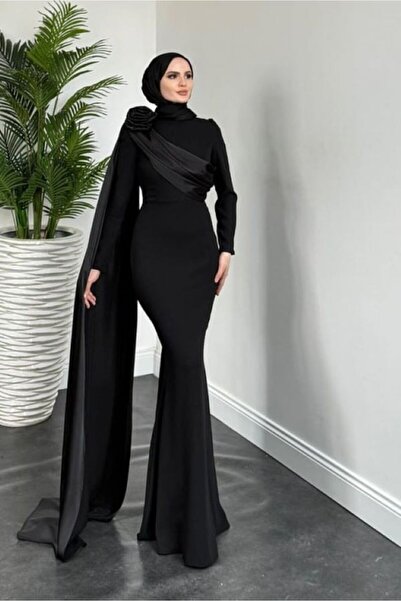 Sezi Moda Giyim فستان سهرة بذيل أميتي