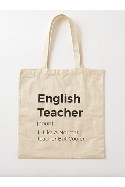 GİFTORA Sh Teacher - English Teacher Raw Cloth