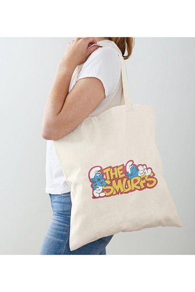 GİFTORA Unisex Smurfs Themed Printed Raw Cloth