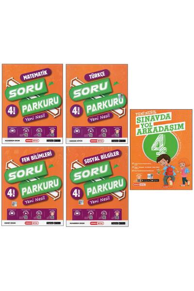 Kırmızı Beyaz Yayınları KIRMIZI BEYAZ 4. SINIF SORU PARKURU+SINAVDA YOL ARKAD...