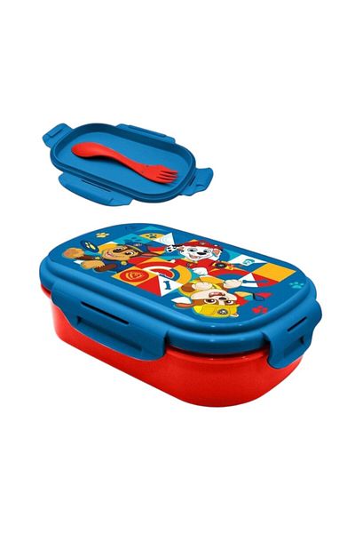 PAW PATROL Sandwich box with cutlery, BPA-free, multicolor, 21x14x6 cm, Paw Patrol