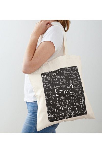 GİFTORA Albert Einstein Formula Printed Raw Cloth