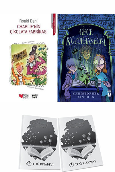 Can Yayınları Charlie’nin Çikolata Fabrikası ve Gece Kütüphanecisi + Hediyeli