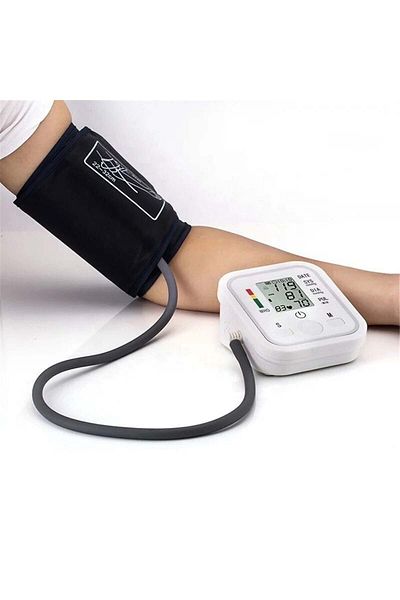 divendi-ro Digital Blood Pressure Monitor with LCD Display, 0-300mmHg, Pulse 40-200 bpm, White