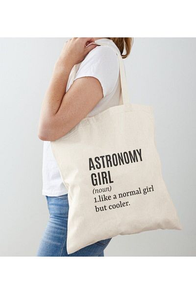GİFTORA Astronomy Girl Designed Raw Cloth Omu