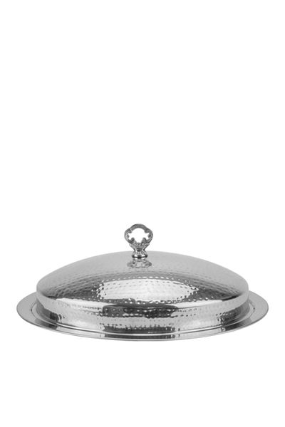 Culinaro Oval stainless steel platter with lid CULINARO, 45x35cm