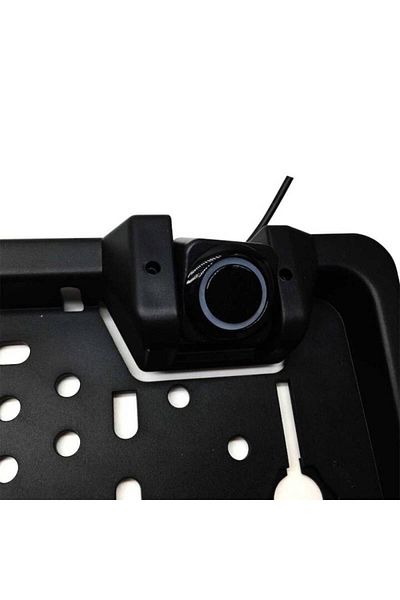 BGRJ Automotive License plate holder with reversing camera and parking sensors